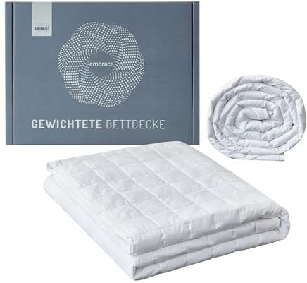 Degrees of Comfort Gewichtsdecke 135x200cm 9kg, Anti Stress Therapiedecke aus 100% Baumwolle, Schwere Decke Beschwerte Decke für Erwachsene Kann den Schlaf verbessern und Stress abbauen