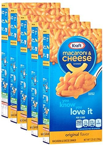 5 x Kraft Macaroni - Mac and Cheese - 5 x 7,25oz / 206g