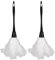 MEISH 2 Pieces Feather Duster Soft Thick Soft Feathers Cleaning Tools for Halloween Holiday Party Costume Accessories