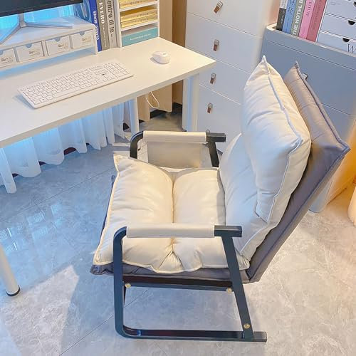 HSPLXYT Akzentstuhl mit Lordosenstütze, superweicher, Verstellbarer Boden, entspannender Gaming-Liegestuhl for Wohnzimmer, Make-up-Zimmer, Schlafzimmer, Heimbüro, Küche