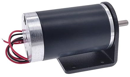 Gfpql Röhrenförmig Übertragung 12V 24V DC Motor 38 Rohrmotor mit Montagehalterung Montagehalterung und Motor Drehbank Generator (Color : 2000rpm, Size : 24V)