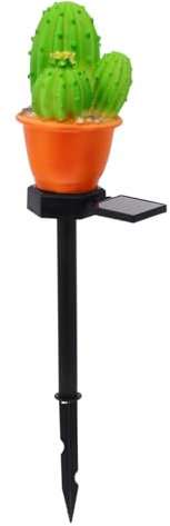 Uonlytech Solar Rasenlampe Kaktuslicht Für Garten Bodenlicht Aus Kunststoff Mit Automatischer Ladefunktion Dekorative Solarleuchte Für Außenbereich Für Gehweg Terrasse