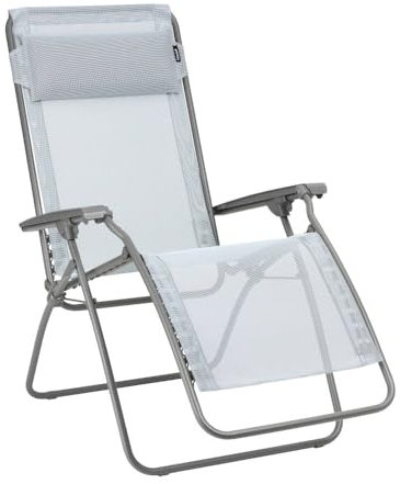 Lafuma Mobilier - Relaxsessel Zero Gravity R Clip - Klappbarer Liegestuhl für Terrasse und Garten - Strapazierfähiges Batyline®-Gewebe - Mehrpositionenliege, Komfortabel, Frankreich - Himmelblau
