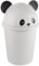 DEARMAMY Poubelle Panda Poubelle Animale Conteneur Corbeille À Papier Poubelle De Recyclage Poubelle Avec Couvercle Pivotant Pour Bureau Maison Cuisine 12L