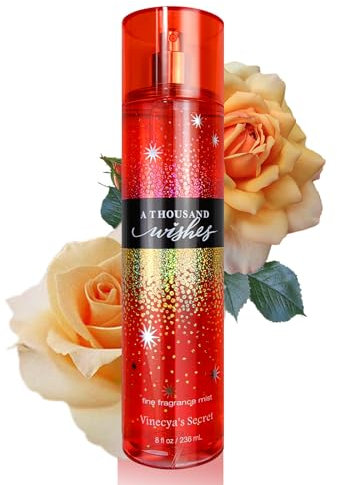A Thousand Wishes Floraler Duft Körperspray, Body Splash, Lang Anhaltender Duftspray, Fragrance Body Mist,Geschenke für Frauen -236ML
