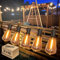 LED Lichterkette Außen 30M Lichterkette außen strom mit 50+2 Stk. Warmweiße ST38 Glühbirnen Plastik, IP44 Wasserdicht Innen/Außen Lichterketten für Pergola, Hochzeiten, Partys [Energieklasse G]