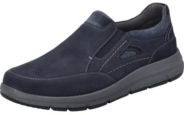 Josef Seibel Herren Slipper Giuseppe 09,Weite G (Normal),Wechselfußbett,freitzeitschuhe,offener einschlupf,Halbschuhe,Indigo,46 EU