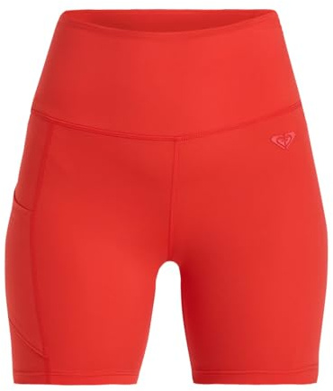 Roxy Technical Shorts Heart INTO IT Biker Young Womens Red XXL
