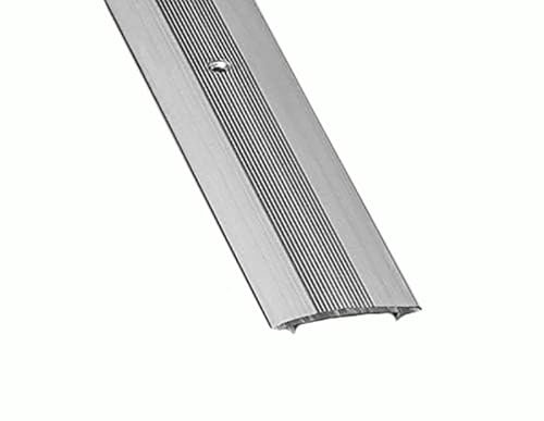 Carpet Cover Strip Threshold Trim Strip Metal Door Bar - Durable and Stylish Doorway Aluminum Plate Adjustable Carpet to Laminate Strip Silver 900mm and 2700mm (2700mm)