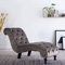 Willood Chaiselongue Relaxliege Liegestuhl Relaxsessel Loungesessel Sesselliege Liegesessel Komfortliege Recamiere Lounge Grau Samt