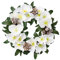 Fuchs Versand 24/7 GmbH Dekokranz mit künstlichen Christrosen und Zapfen 32cm