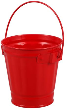 ULTECHNOVO Mini-metalleimer Mit Griff Für Aufbewahrung Dekorativer Eimer Aus Metall Für Küche Und Schreibtisch-Organizer Kleiner Behälter Für Bastel-Snacks Und Kleine Gegenstände