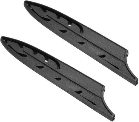 PATIKIL ABS Safety Knife Cover Sleeves for 5 Utility Knife, Universal Chopping Edge Guard Blade Protector Sheath for Kitchen Bar, Black, 13cm L, Pack of 2