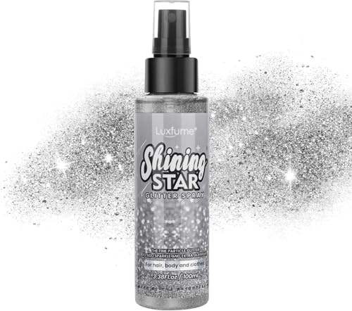 RoseFlower Paillettes Spray Corps Cheveux Vetement, Hair Glitter Spray, Laque Pailletée Cheveux Poudre Paillette Corps Pour Visage, Cosmétique, Fête