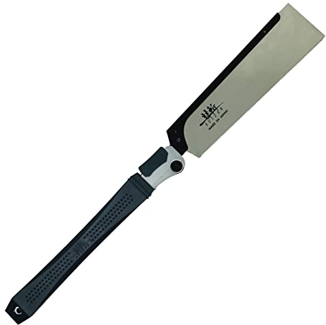 SUIZAN Japanese Folding Dozuki Dovetail Pull Saw 9.5 Inch Hand Saw for Woodworking