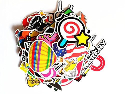 Aufkleber Pack,Graffiti Sticker Decals Vinyls für Laptop, Kinder, Autos, Motorrad, Fahrrad, Skateboard Gepäck, Bumper Sticker Hippie Aufkleber Bomb wasserdicht (100 Stücke)