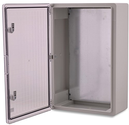 Armario de plástico ABS BOXEXPERT Armario de distribución Fleet IP65 gris/transparente (ABS, 600x400x200mm con puerta de visualización)