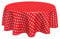 Wachstuch Tischdecke Abwaschbar Rund 140cm Punkte Rot