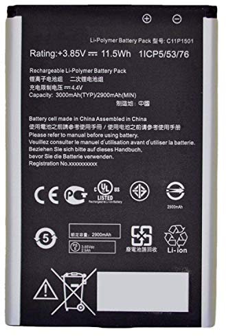 3.85V 11.5Wh C11P1501 0B200-01770200 Batterie d'ordinateur Portable de Remplacement pour ASUS ZenFone 2 Laser ZE601KL ZE551KL ZE550KL ZD551KL