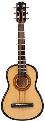 DIY Miniatur Gitarre Kühlschrankmagnet DIY Kühlschrankmagnet Gitarrenaufkleber,10 cm Holz G Gitarre Modell niedlichen Kühlschrank Aufkleber Nachricht Magnet, Verwendet für Büro,Kalender Dekoration