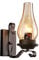 MINUS ONE Einfach Kreativ Wandleuchte Vintage Antik Nostalgie Innen Design Wandlampe Rund Weiß Glas Lampenschirm Lampenfassung Rustikale Wandleuchte Antik Wirkende