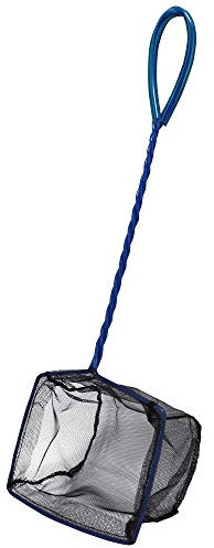 Hobby 60721 Catch it Größe M - hochwertiges Fischfangnetz für Aquarien, Kescher aus reißfestem schwarzen Nylon, M, 46 g