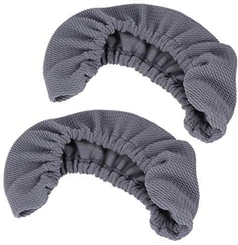 IMIKEYA Bürostuhl Armlehnenbezüge 2 Stück Verdickte Bürocomputer Stuhl Armlehnenbezug Schutzhülle Gummiband Stuhl Armlehne Bezug, Grau