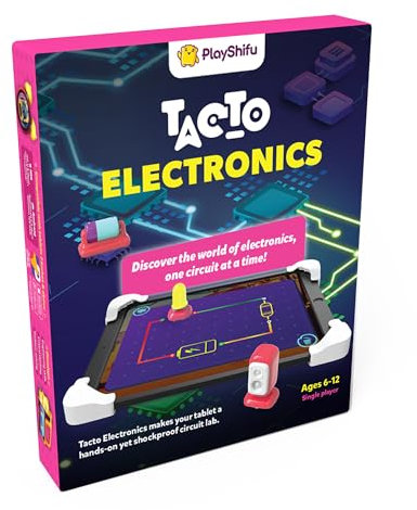 Tacto Electronics by PlayShifu - Real Figurines, Digital Games | Tinkering Game Set for Kids | STEM Toy Gift for Boys & Girls Ages 6 to 12 Years (App Based, Tablet not Included)