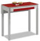 ASTIMESA Mesa de Cocina, Metal, Rojo, 90x50cm-extendida 90x70 cms