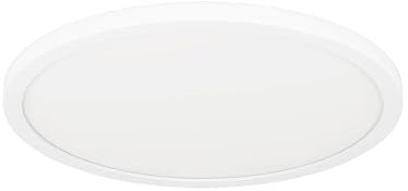 EGLO connect.z Smart-Home LED Deckenleuchte Rovito-Z, Ø 29,5 cm, ZigBee, App und Sprachsteuerung Alexa, Lichtfarbe einstellbar (warmweiß-kaltweiß), RGB Backlight, dimmbar, Deckenlampe weiß