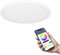 EGLO connect.z Smart-Home LED Deckenleuchte Rovito-Z, Ø 29,5 cm, ZigBee, App und Sprachsteuerung Alexa, Lichtfarbe einstellbar (warmweiß-kaltweiß), RGB Backlight, dimmbar, Deckenlampe weiß