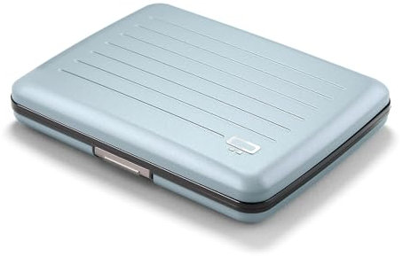 ÖGON -DESIGNS- Portefeuille en Aluminium, Grande capacité avec Fermoir en métal, Protection RFID Contre la fraude et la démagnétisation, modèle Smart Case Oslo Large