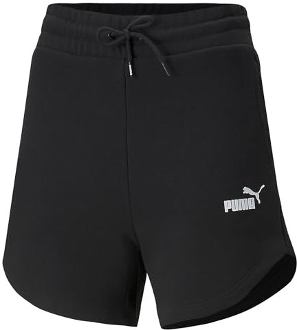 PUMA ESS 5 High Waist Shorts TR┃Sporthose für Damen, Puma Black, M