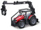 Bburago B18-31671 Druckguss Massey FERGUSSON 8740S Traktor mit funktionierendem Frontlog Loader Fahrzeug, Rot