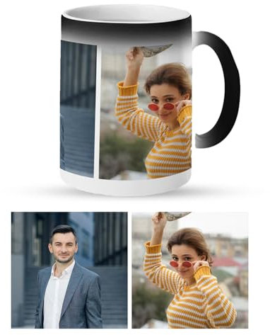 Personalised Heat Change Mug | Color Changing Mug with Custom Photo Design Magic Cup | Reveal Hidden Image with Hot Liquid | Perfect for Birthday, Christmas & Graduation Gifts | Picture 2