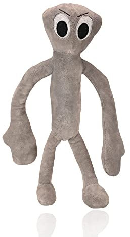 wiztex Rain Bow Friends Kuscheltier - 30 cm Stuffed Animals Hacki Backi - Animierte Plüschtier - Rain Bow Friends Lookies für Fans - Plüsch Monster (Grey Long Monster)