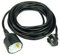 Verlängerungskabel 7,5 m schwarz 3 x 1,5 qmm Schukokabel Stromkabel Kunststoff Schuko Verängerung mit Winkelstecker