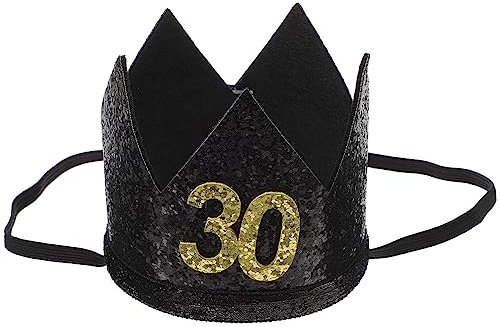 jojofuny 1 Stück Geburtstagshut Zum 30. Geburtstag Entzückender Party-kronenhut Geburtstagsparty-zubehör Fotografie-Hut für Erwachsene