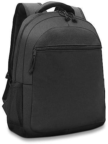 Waytex 71065 Sac à Dos Ordinateur 15 pouces Textile Imperméable - 2 compartiments zippés - Noir