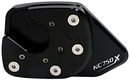 SeitenstäNder Verbreiterung Fit -Verwendung for Honda NC750x NC 750x NC750 x 2014-2020 Motorrad CNC Aluminium Kickstand Fuß Nebenstand Ständer Erweiterung Vergrößerungspad SeitenstäNder Motorrad ( Col