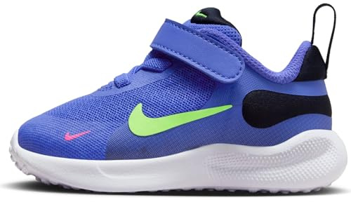 NIKE Boy's Unisex Kids Revolution 7 (TDV) Low, Lt Ultramarine Lime Blast Dark Obsidian, 3.5 UK Child