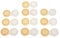 Transparent Orange - Double Portable Contact Lens Case, 10 Pieces/Set, High Cost Performance Eye Lens Care Box