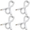 ANLINK 4 Pack 3ft/1M DC Power Extension Cable, 5.5mm*2.1mm Male to Female Power Cord for CCTV Security Surveillance Camers, LED Strip Light, Router, 12V DC Power Supply Adapter and More (White)