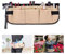 SNSYGN Gartengeräte-Tasche, verstellbarer Gartengerätegürtel, multifunktionale Gartengeräte, Oxford-Tuch, Khaki, 57 cm, Gürteltasche für Gärtner, Tischler, Bauarbeiter und Tischler
