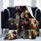 Amkong Salvatore Damon Elena Love Collage Decke, Merch, TV-Show, Fans, Geschenke, Vampir, Katherine, Ornamente, dekorative Überwurf, Fleecedecke für Bettwäsche, Couch, Sofa, 203,2 x 152,4 cm