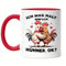 Hey!Print Ich mag halt einfach Hühner, ok? Süße Hühner Tasse Rot - Liebe zu Hühnern
