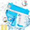 Seifenblasenpistole für Kinder mit 2 Flaschen Seifenblasenflüssigkeit, Seifenblasenpistole für Indoor & Outdoor Spiele, Sommer Themed Party, Geburtstag, Party Favors