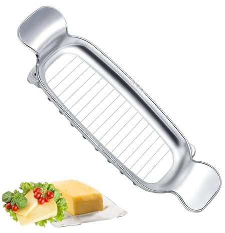 Trancheuse à Fromage, Coupe-Fromage en Acier Inoxydable Coupe-Beurre Coupe-Beurre Alimentaire Multifonctionnel Coupe-Fromage en Fil Métallique pour Blocs de Fromages et de Beurre