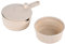 Centrifuga per insalata elettrica, centrifuga per insalata, centrifuga per frutta, asciugatrici, manuale per verdure e riso, utensili da cucina (beige)