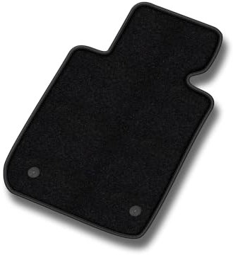 MOTOS Velours Premium Fahrermatte 1-teilig passend für Citroen C4 II 2010-2018 - Premium, Matt, Schwarz Fahrerseite - Erleben Sie neuen Fahrkomfort mit einem Velours-Fahrermatte passend für Ihr Auto